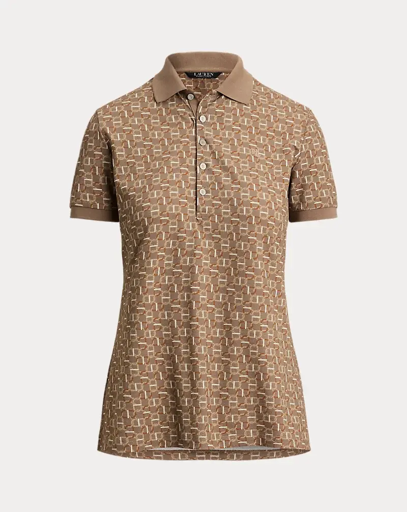 Polo Golf Ralph Lauren Geo-Print Stretch Piqué Polo Shirt