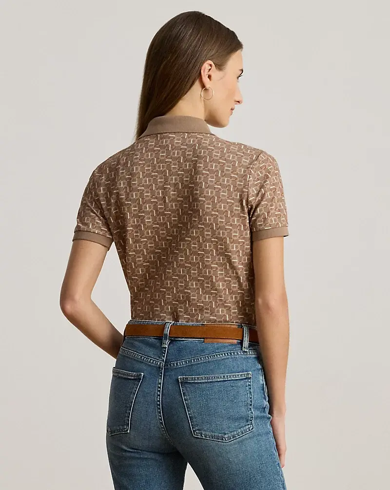 Polo Golf Ralph Lauren Geo-Print Stretch Piqué Polo Shirt