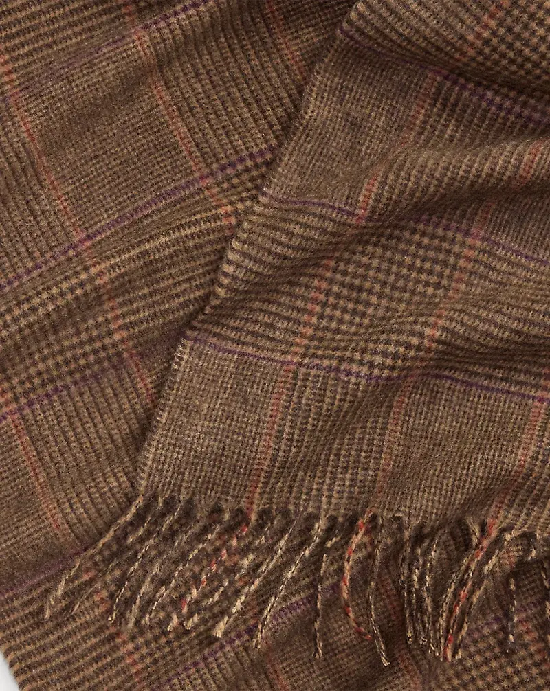 Polo Golf Ralph Lauren Glen Plaid Cashmere-Wool Scarf