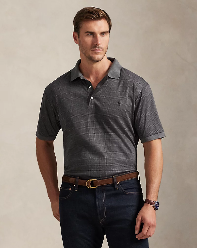polo golf ralph lauren Glen Plaid Soft Cotton Polo Shirt