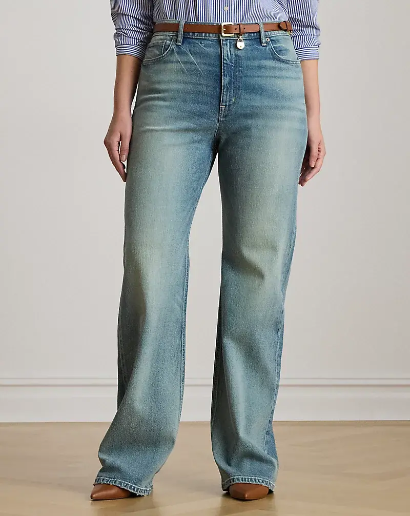 Polo Golf Ralph Lauren High-Rise Straight Wide-Leg Jean