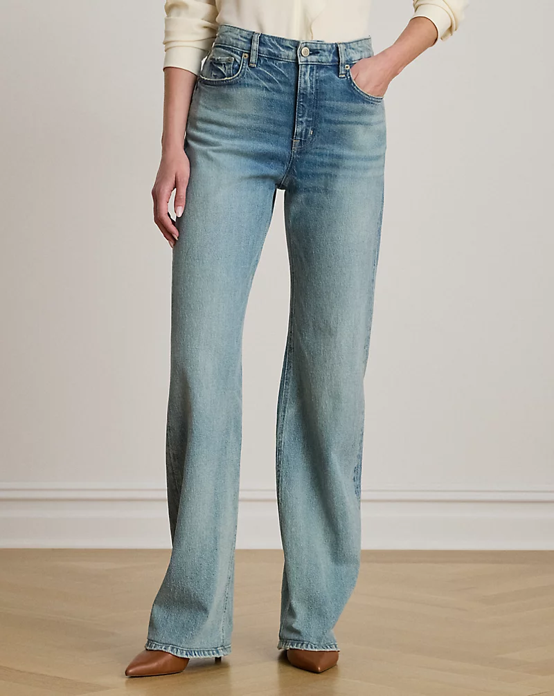 Polo Golf Ralph Lauren High-Rise Straight Wide-Leg Jean