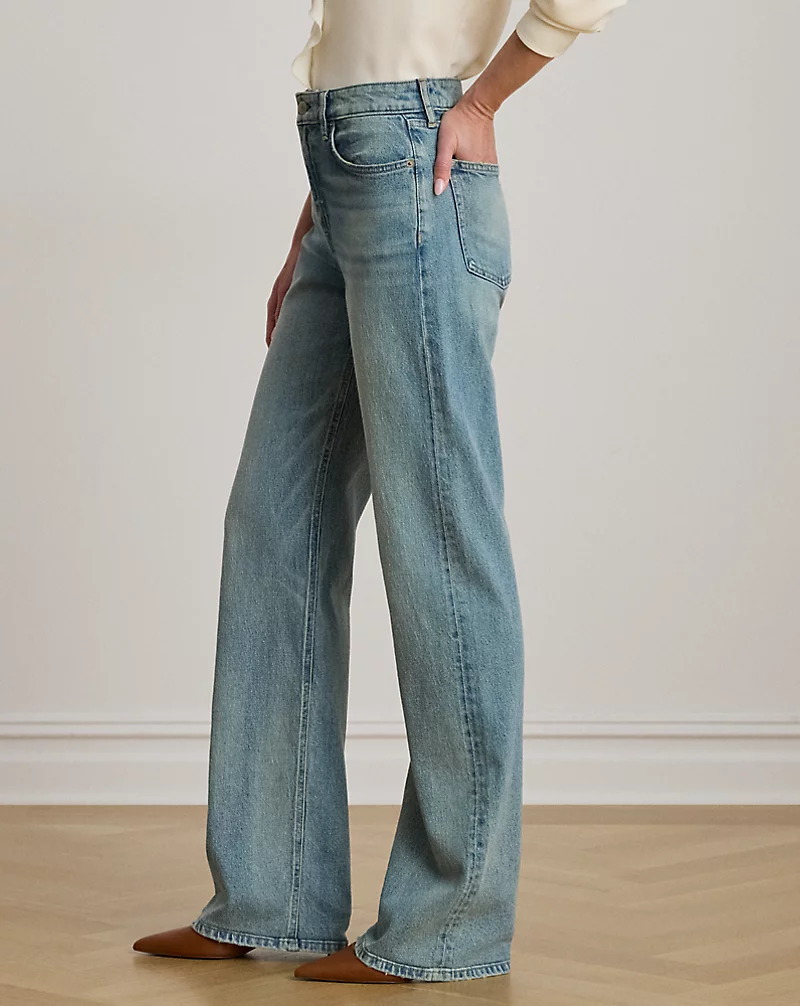 Polo Golf Ralph Lauren High-Rise Straight Wide-Leg Jean