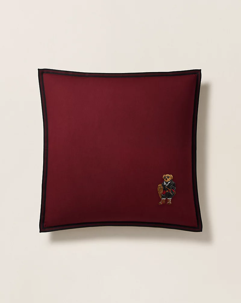 polo golf ralph lauren Holiday Polo Bear Throw Pillow