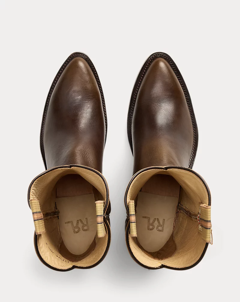 Polo Golf Ralph Lauren Holly Plainview Star-Inlay Leather Boot