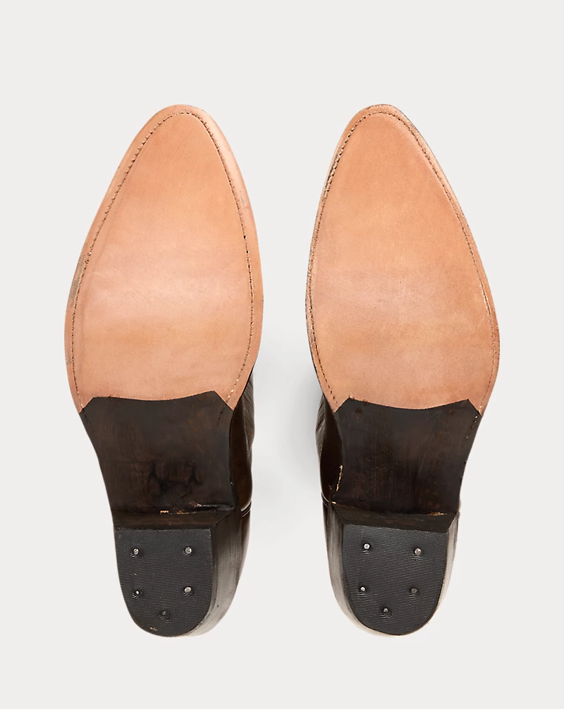 Polo Golf Ralph Lauren Holly Plainview Star-Inlay Leather Boot