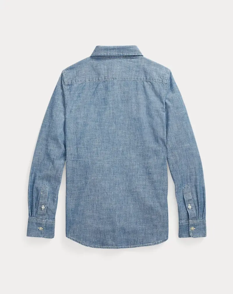 Polo Golf Ralph Lauren Indigo Cotton Chambray Shirt