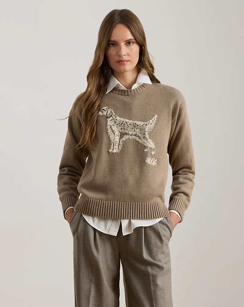 polo golf ralph lauren Intarsia-Knit English Setter Sweater