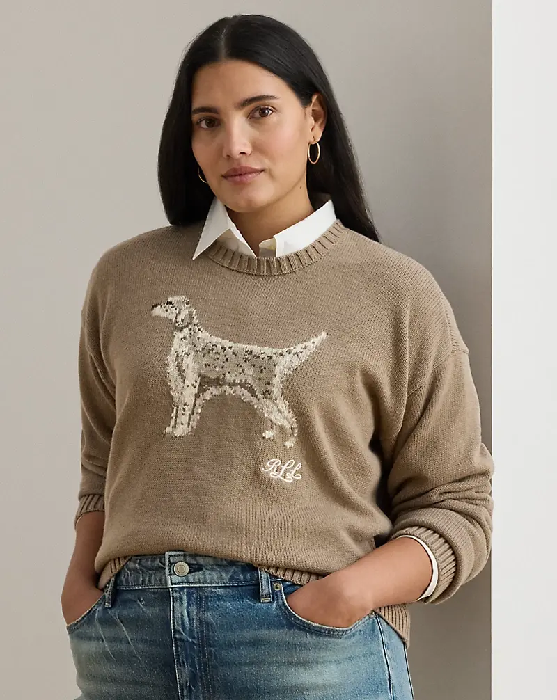polo golf ralph lauren Intarsia-Knit English Setter Sweater