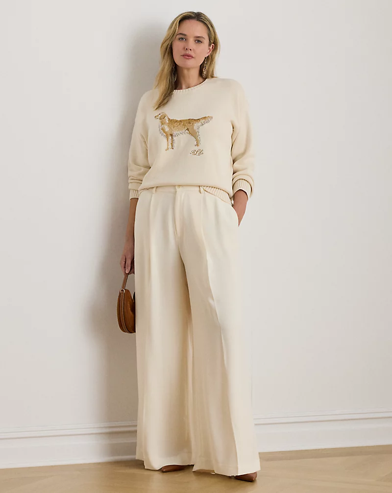 Polo Golf Ralph Lauren Intarsia-Knit Golden Retriever Sweater