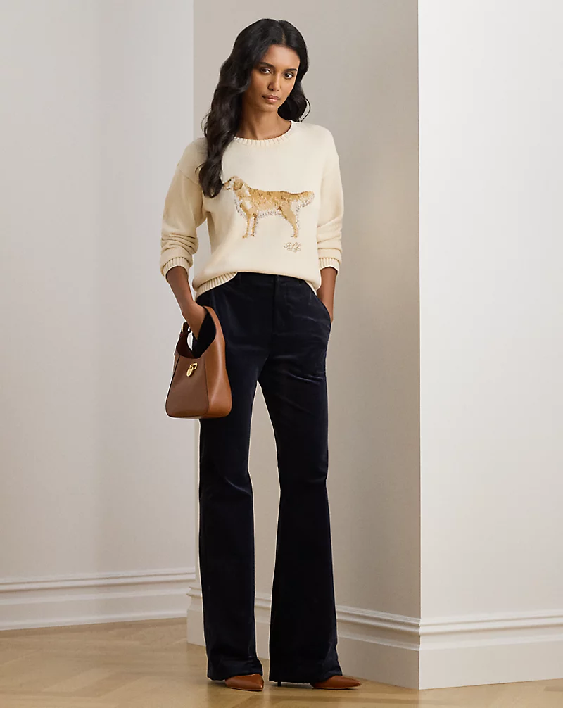 Polo Golf Ralph Lauren Intarsia-Knit Golden Retriever Sweater