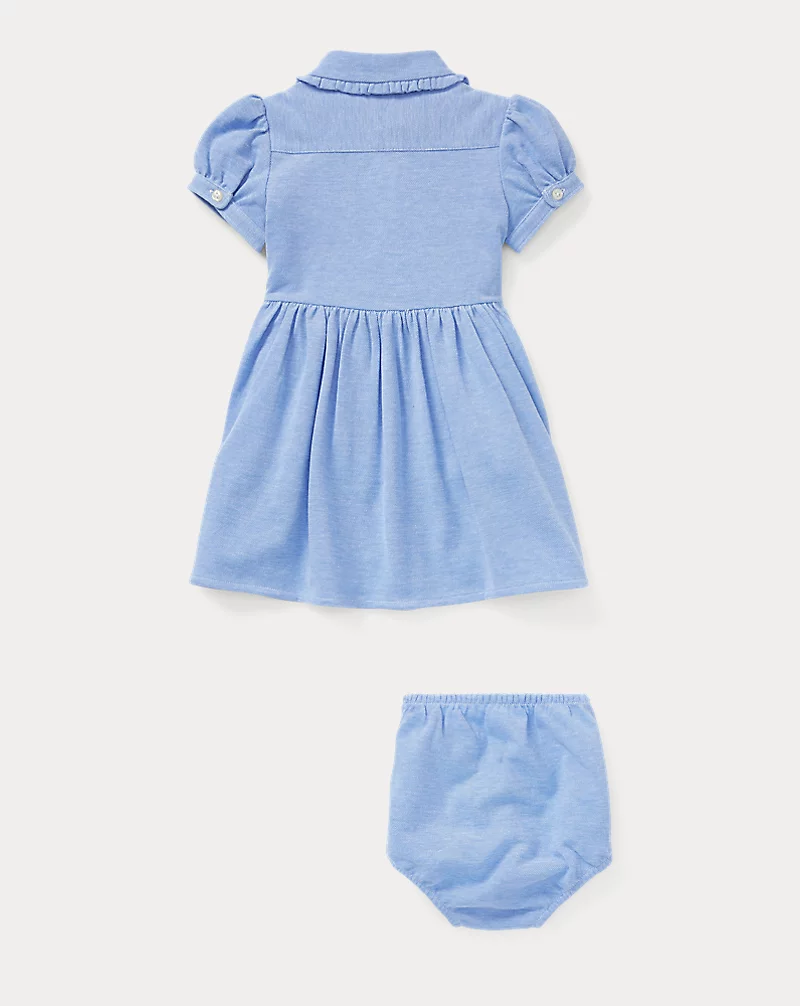Polo Golf Ralph Lauren Knit Mesh Oxford Dress & Bloomer
