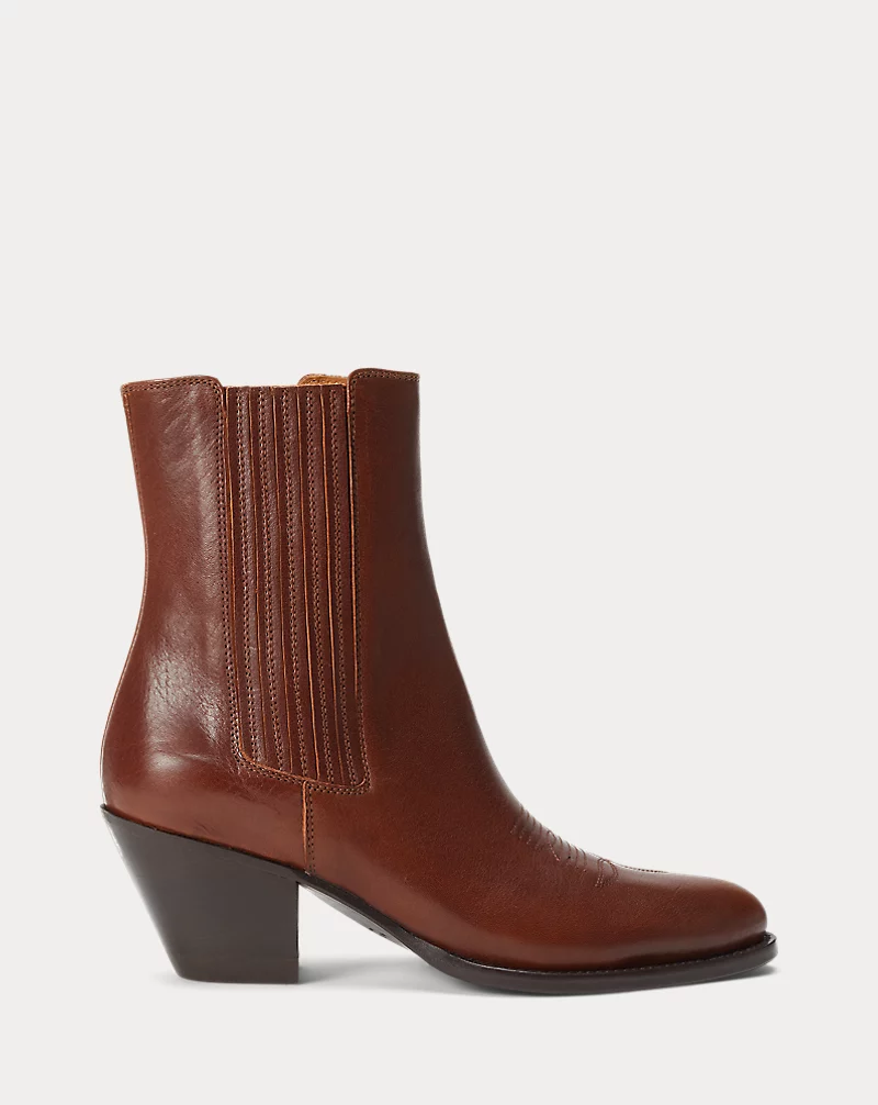 polo golf ralph lauren Leather Chelsea Western Boot