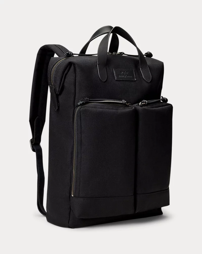 Polo Golf Ralph Lauren Leather-Trim Convertible Backpack-Tote
