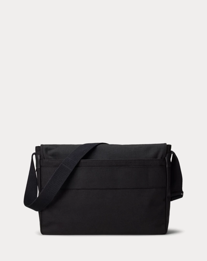 Polo Golf Ralph Lauren Leather-Trim Travel Messenger Bag