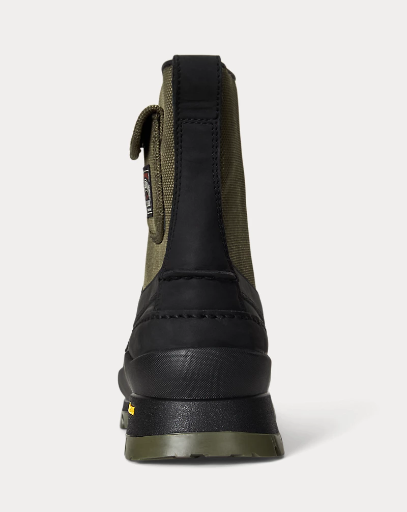 Polo Golf Ralph Lauren Logan Leather-Paneled Moc-Toe Boot