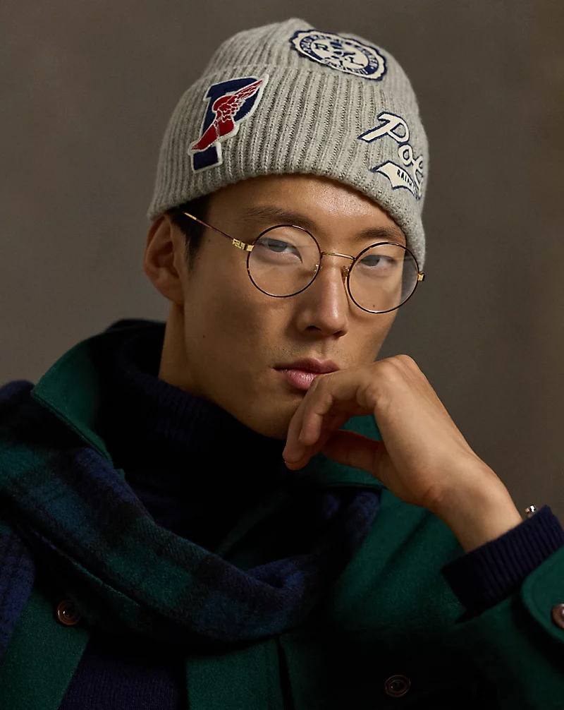 Polo Golf Ralph Lauren Logo-Patch Wool-Blend Watch Cap