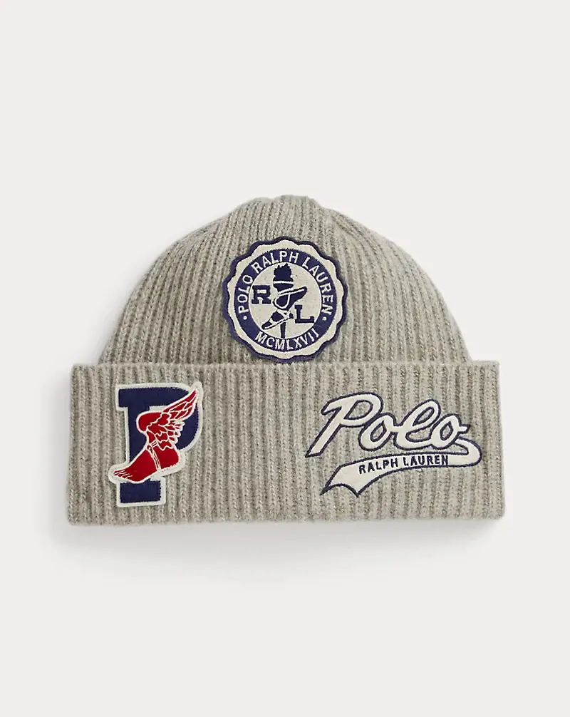 polo golf ralph lauren Logo-Patch Wool-Blend Watch Cap