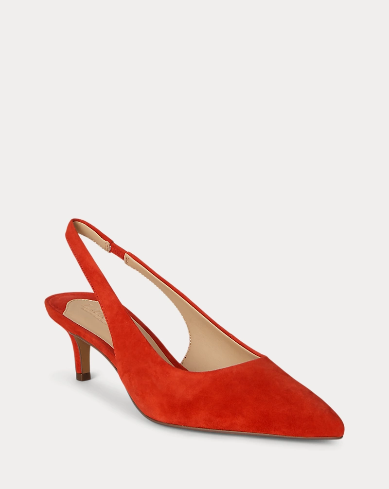 Polo Golf Ralph Lauren Lolah II Suede Slingback Pump