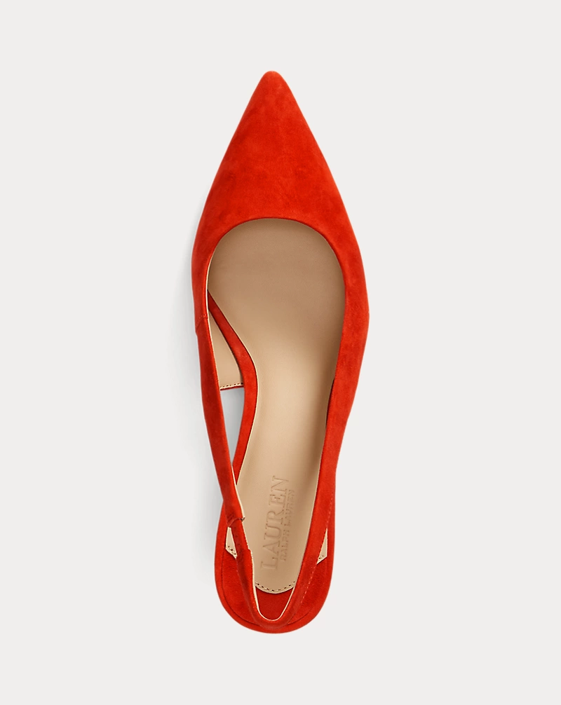 Polo Golf Ralph Lauren Lolah II Suede Slingback Pump