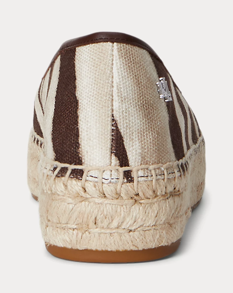 Polo Golf Ralph Lauren Luize Print Canvas Ballet Espadrille