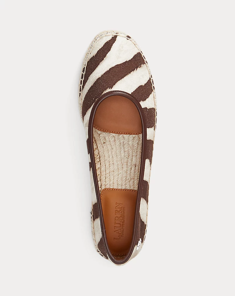 Polo Golf Ralph Lauren Luize Print Canvas Ballet Espadrille