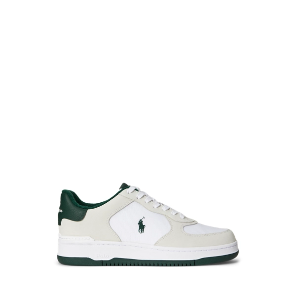 polo golf ralph lauren Masters Court Nubuck-Paneled Sneaker