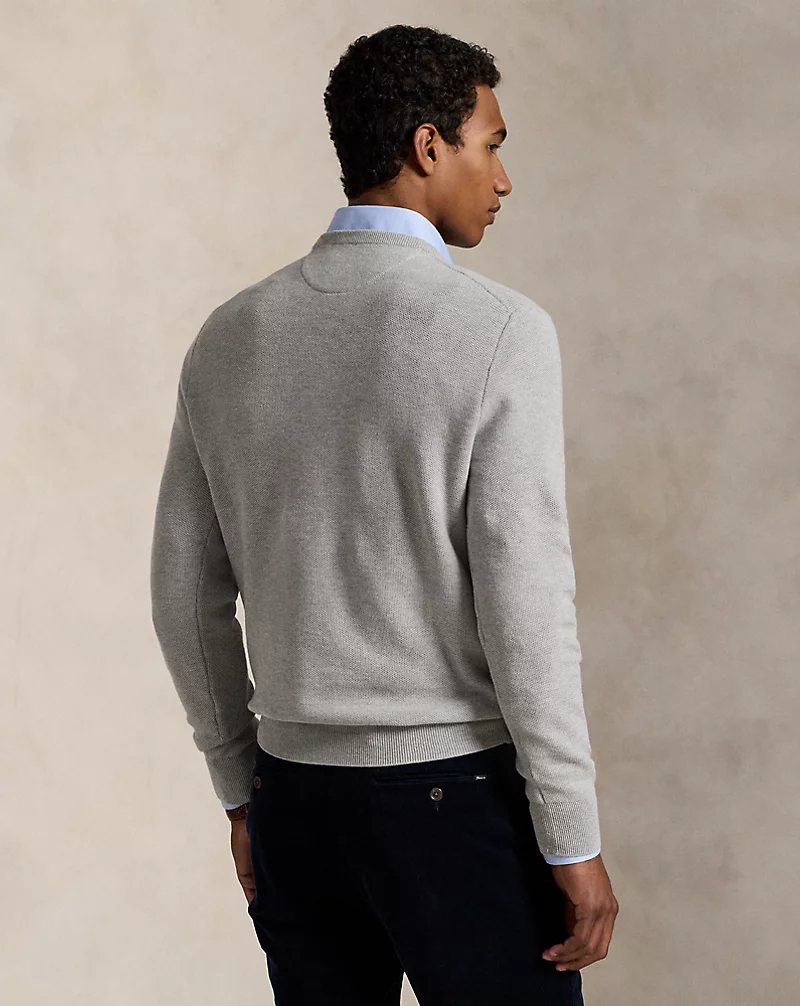 Polo Golf Ralph Lauren Mesh-Knit Cotton Crewneck Sweater