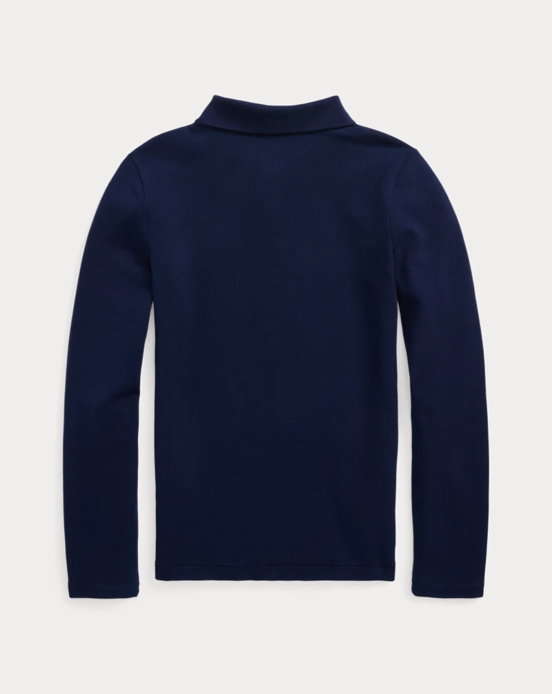 Polo Golf Ralph Lauren Mesh Uniform Long-Sleeve Polo Shirt