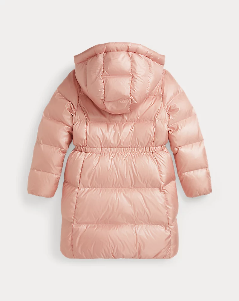 Polo Golf Ralph Lauren Metallic Down Hooded Long Jacket