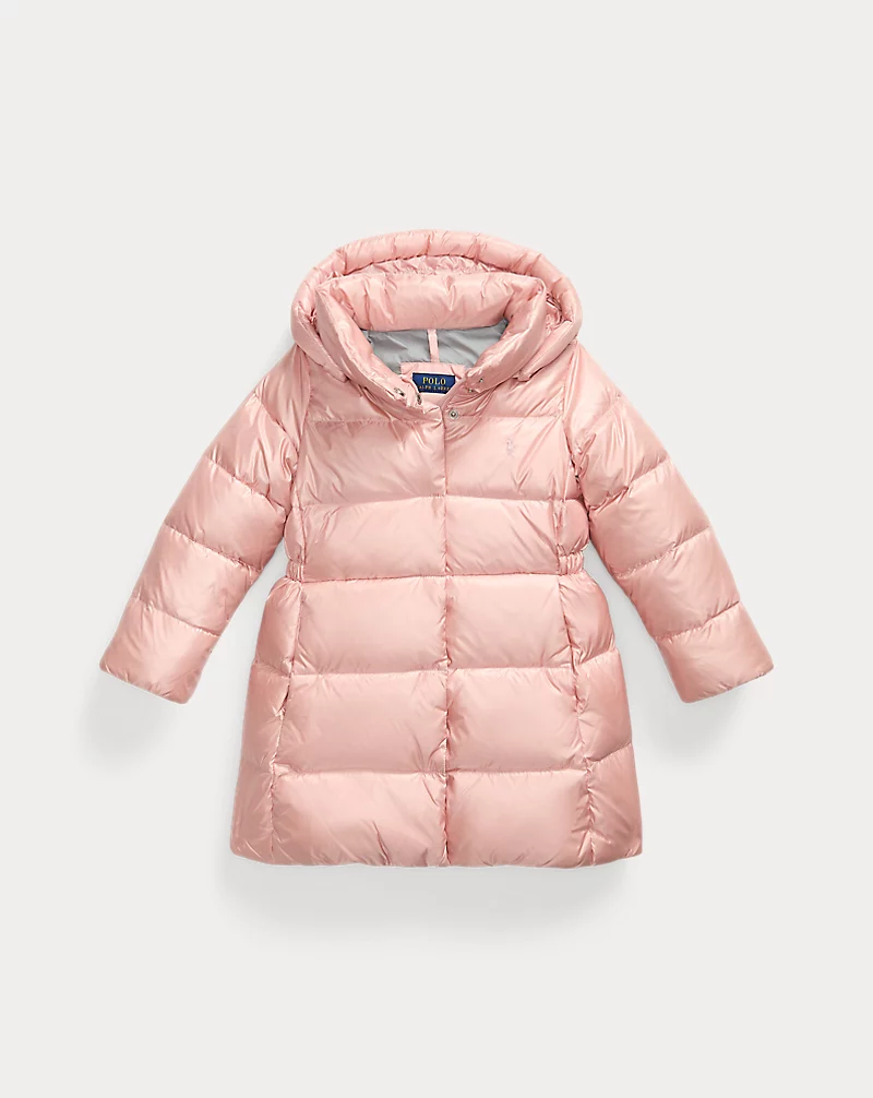 Polo Golf Ralph Lauren Metallic Down Hooded Long Jacket