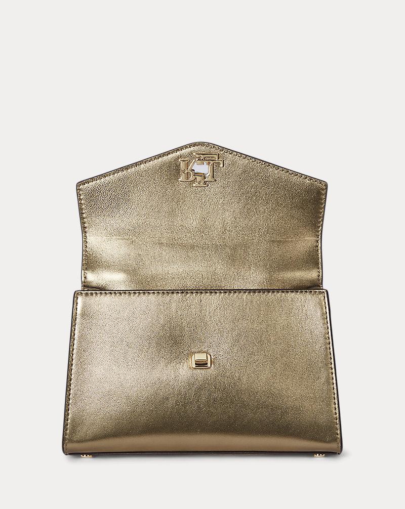Polo Golf Ralph Lauren Metallic Leather Small Farrah Satchel