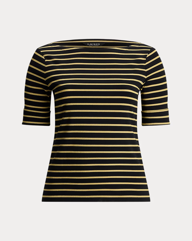 Polo Golf Ralph Lauren Metallic Striped Boatneck Tee