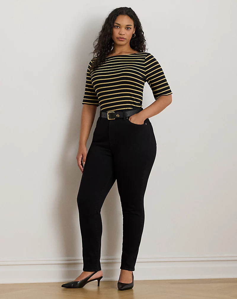 Polo Golf Ralph Lauren Metallic Striped Boatneck Tee