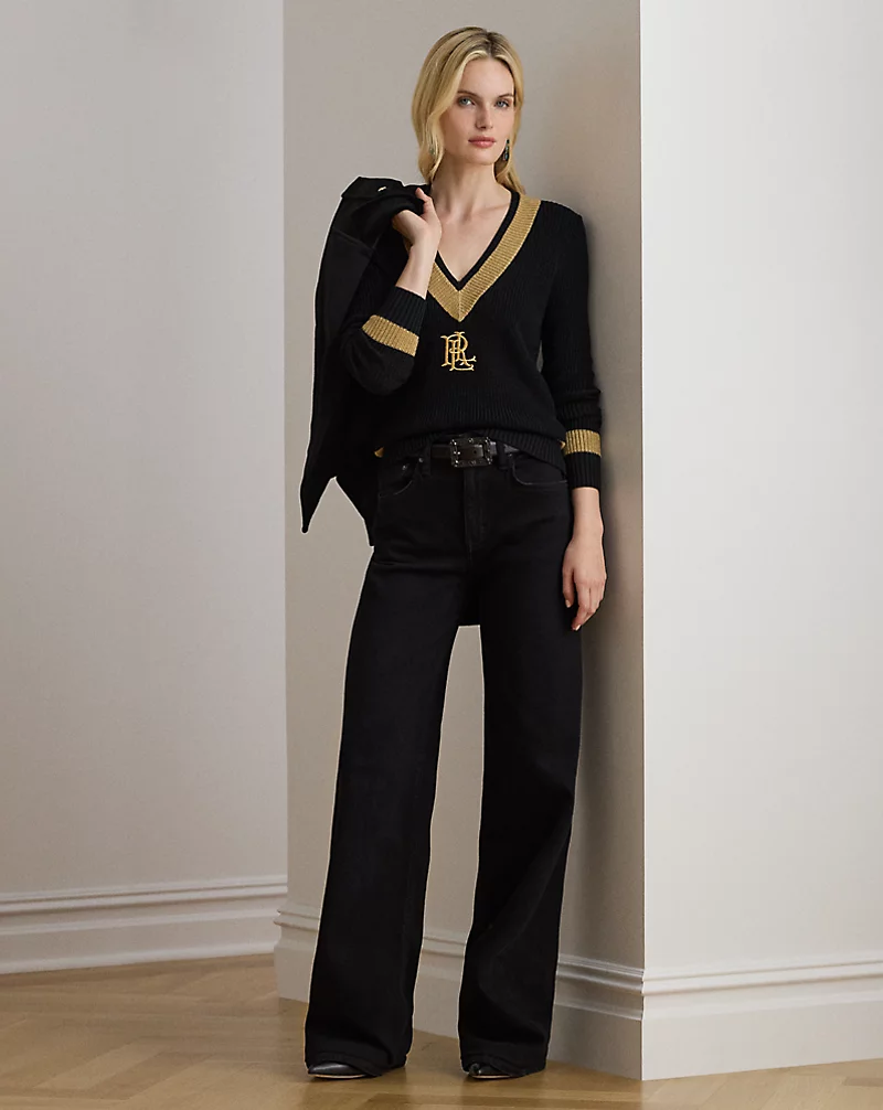 Polo Golf Ralph Lauren Metallic-Trim Cricket Sweater