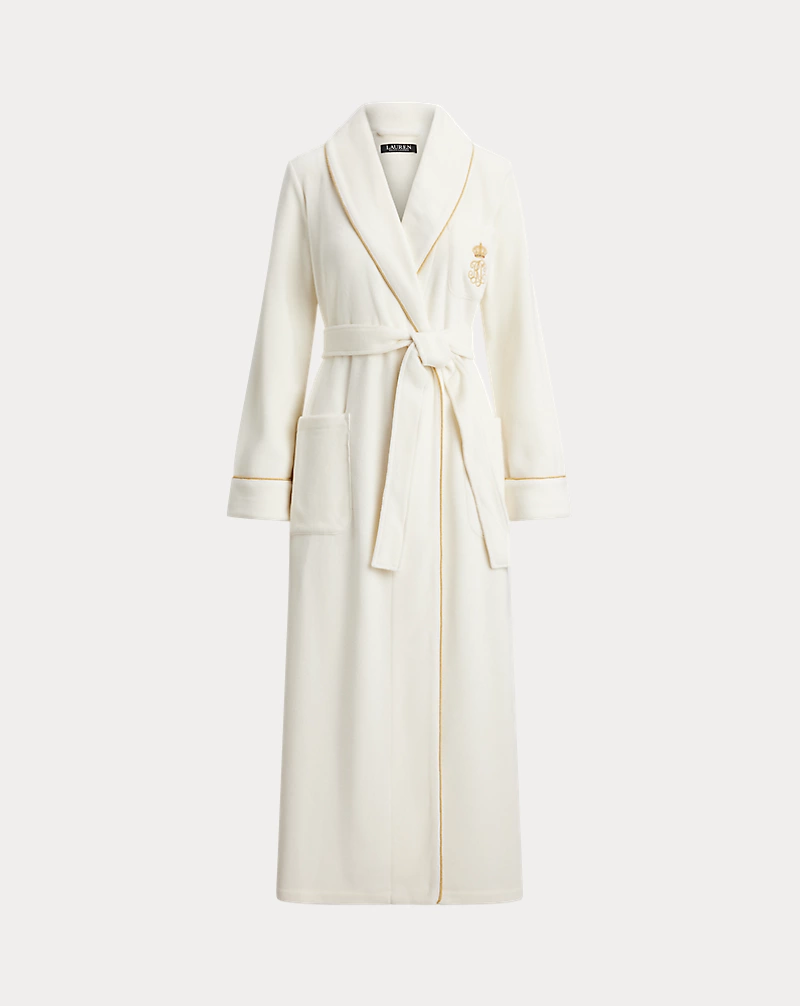 Polo Golf Ralph Lauren Microfleece Long Shawl-Collar Robe