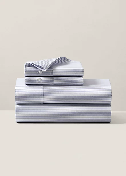 polo golf ralph lauren Organic Cotton Oxford Stripe Sheeting