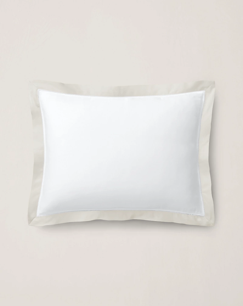 polo golf ralph lauren Organic Cotton Sateen Border Pillow