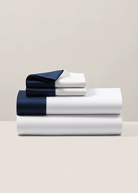 polo golf ralph lauren Organic Cotton Sateen Border Sheeting