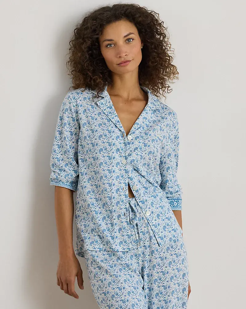 Polo Golf Ralph Lauren Paisley Cotton-Blend-Jersey Sleep Set