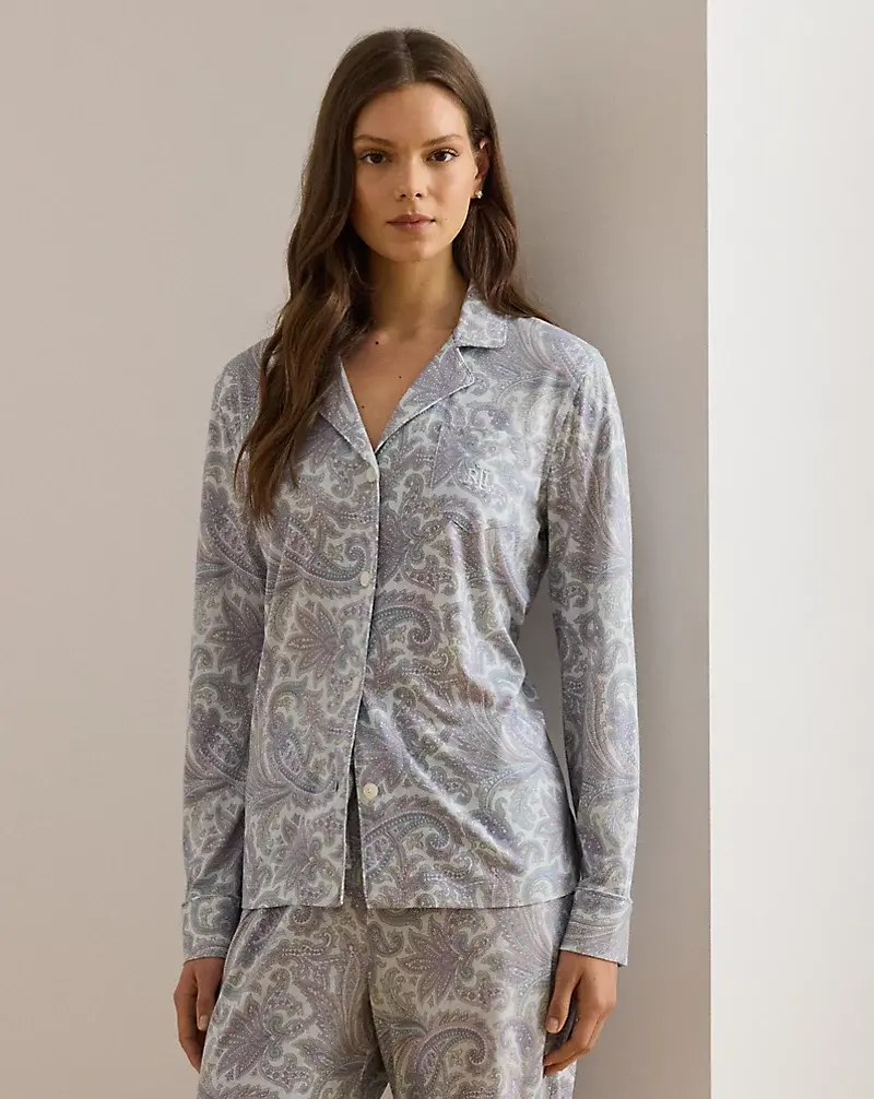 Polo Golf Ralph Lauren Paisley Cotton-Blend Jersey Sleep Set