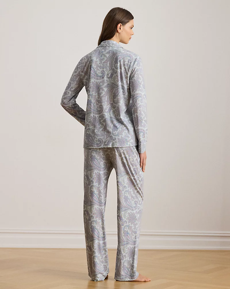 Polo Golf Ralph Lauren Paisley Cotton-Blend Jersey Sleep Set