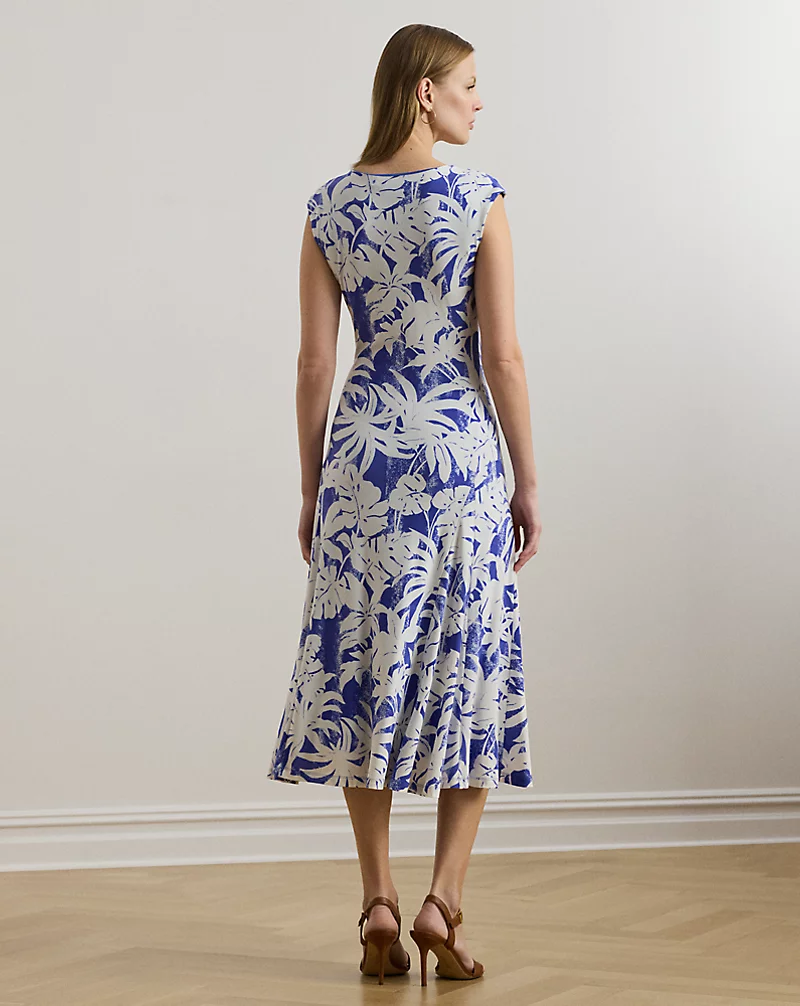 Polo Golf Ralph Lauren Palm-Frond-Print Stretch Jersey Dress