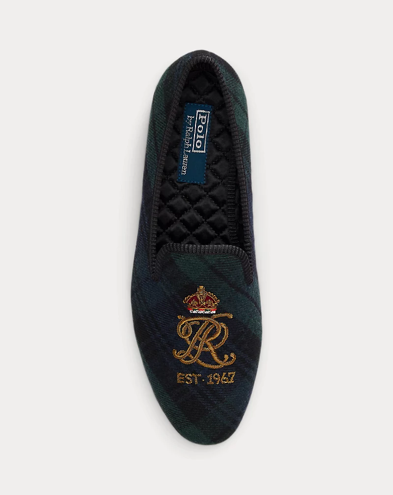 Polo Golf Ralph Lauren Paxton Bullion-Crest Plaid Slipper