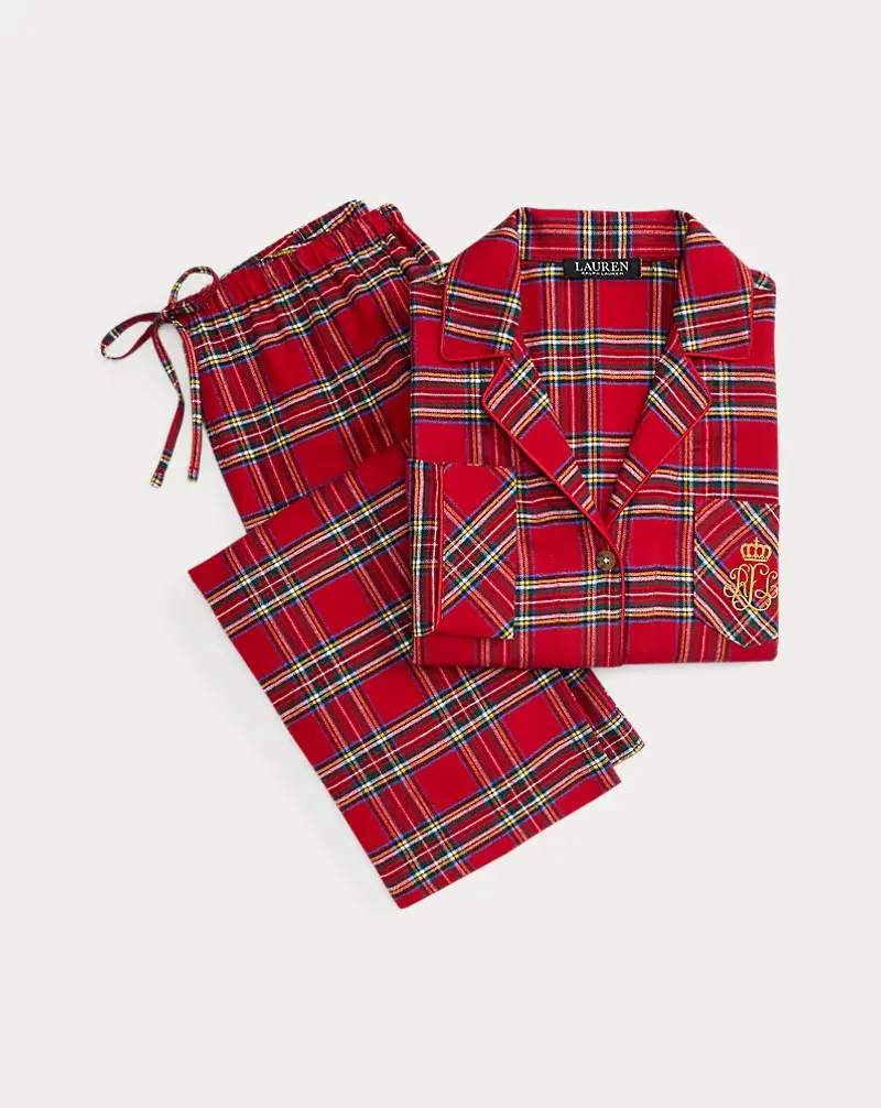Polo Golf Ralph Lauren Plaid Brushed Twill Sleep Set