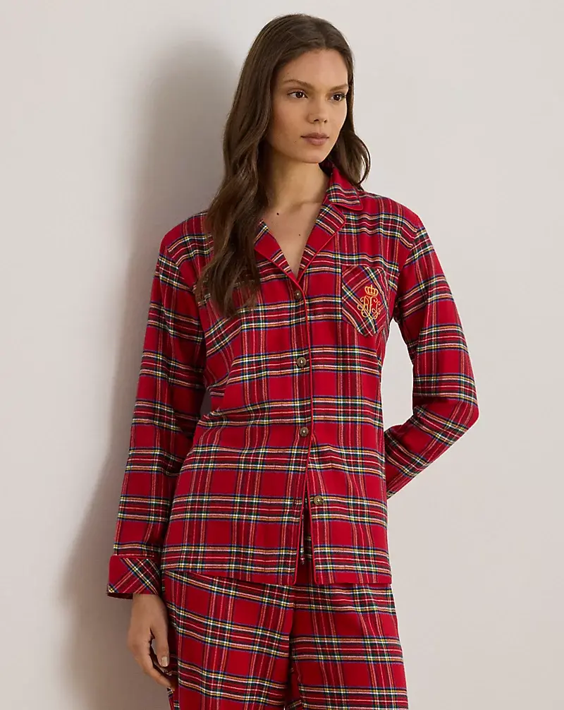 Polo Golf Ralph Lauren Plaid Brushed Twill Sleep Set
