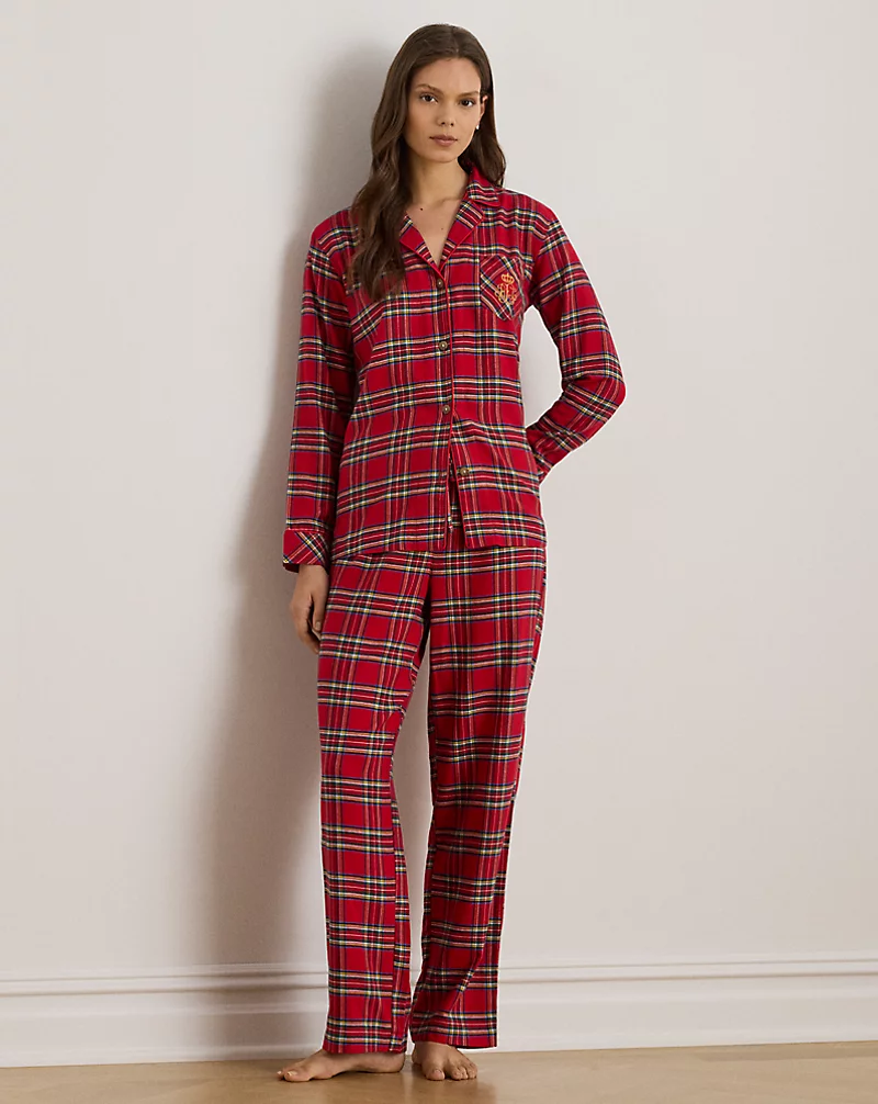polo golf ralph lauren Plaid Brushed Twill Sleep Set