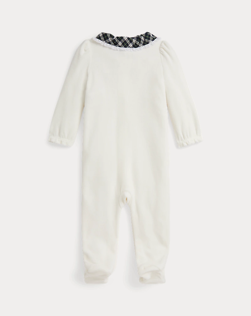 Polo Golf Ralph Lauren Plaid-Collar Velour Coverall
