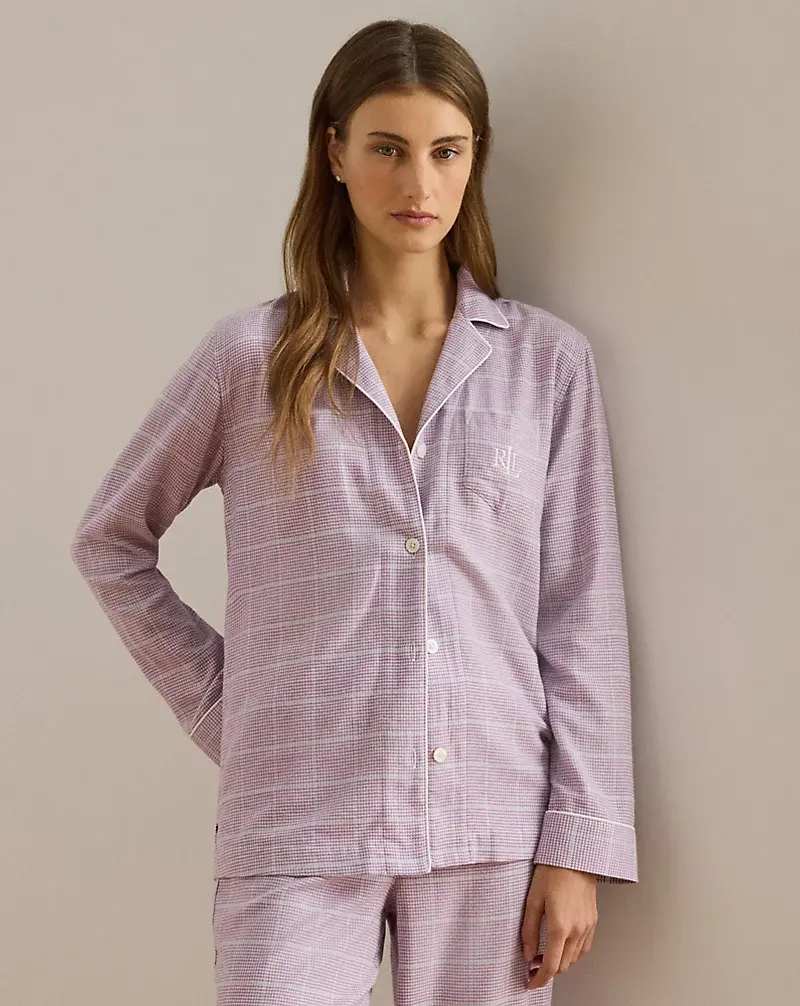 Polo Golf Ralph Lauren Plaid Cotton-Blend Twill Sleep Set