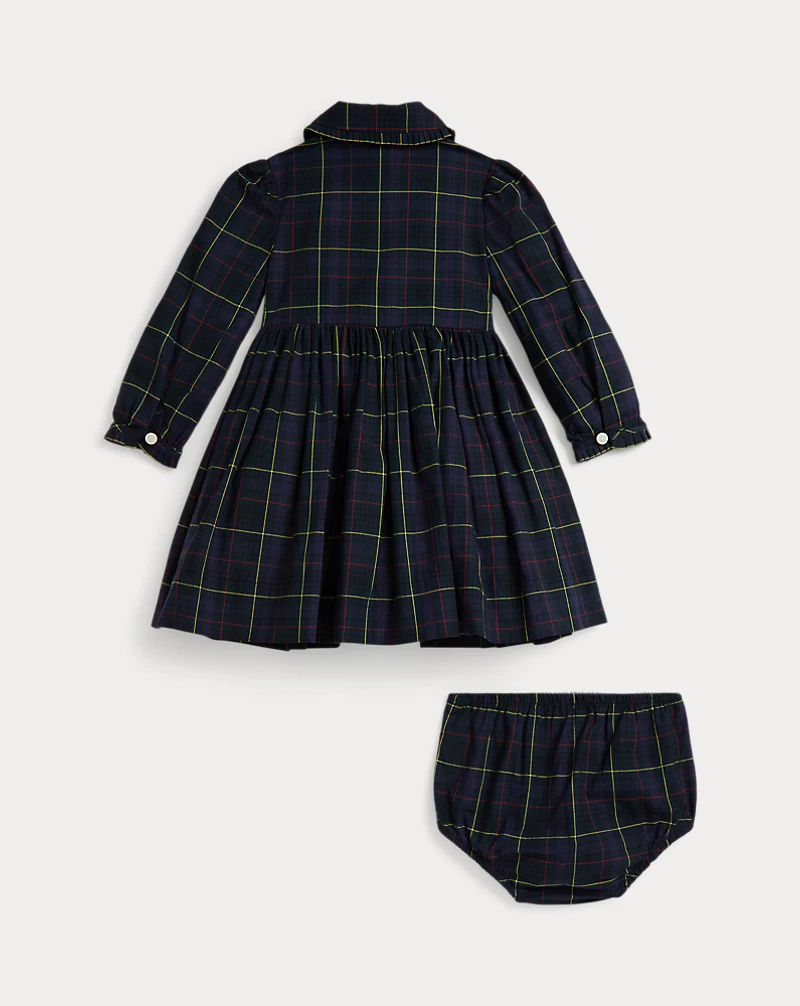 Polo Golf Ralph Lauren Plaid Cotton Poplin Dress & Bloomer